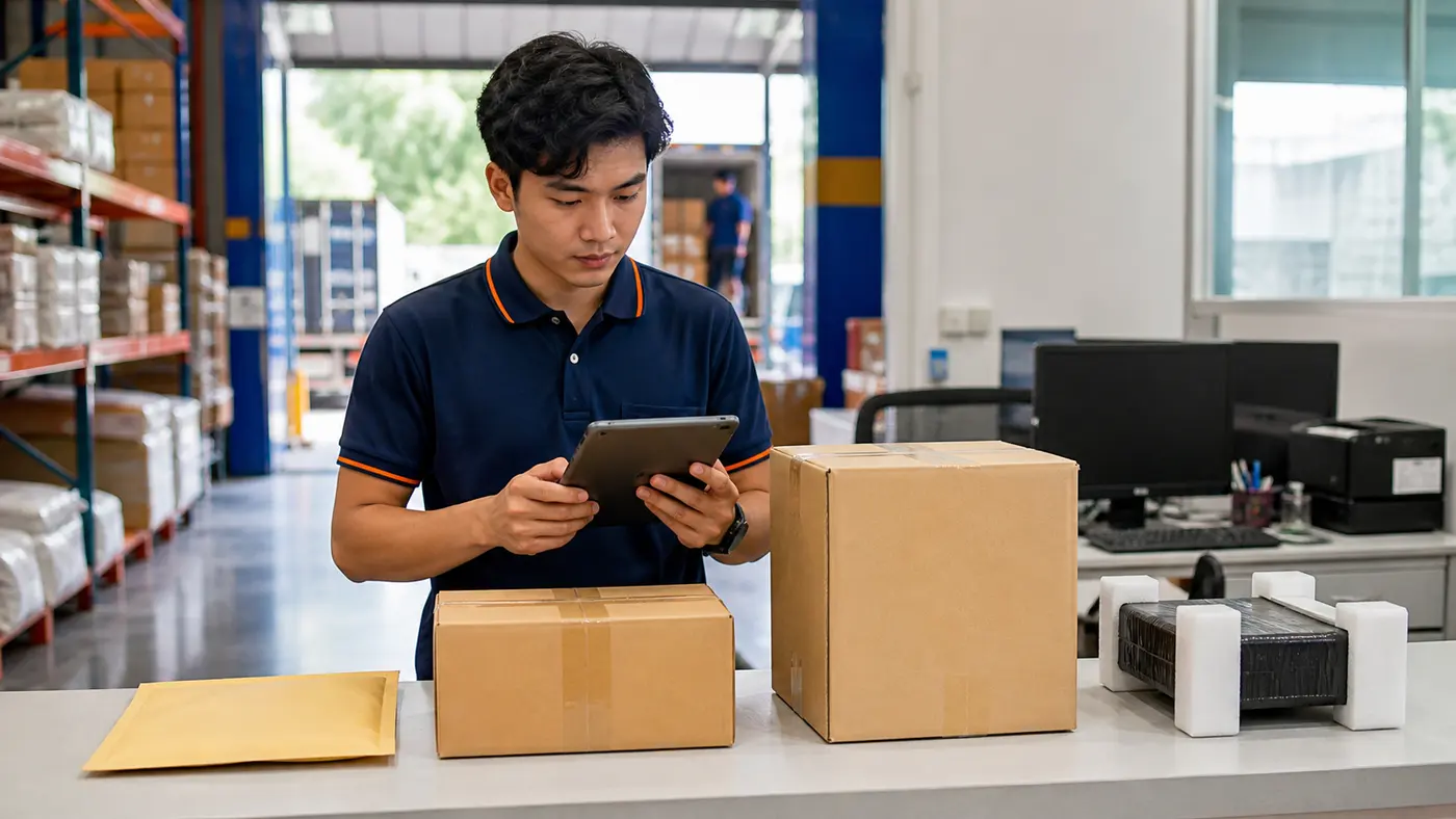 chọn dịch vụ giao hàng theo loại kiện