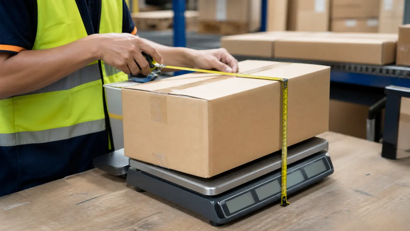 đo khối lượng quy đổi bưu kiện