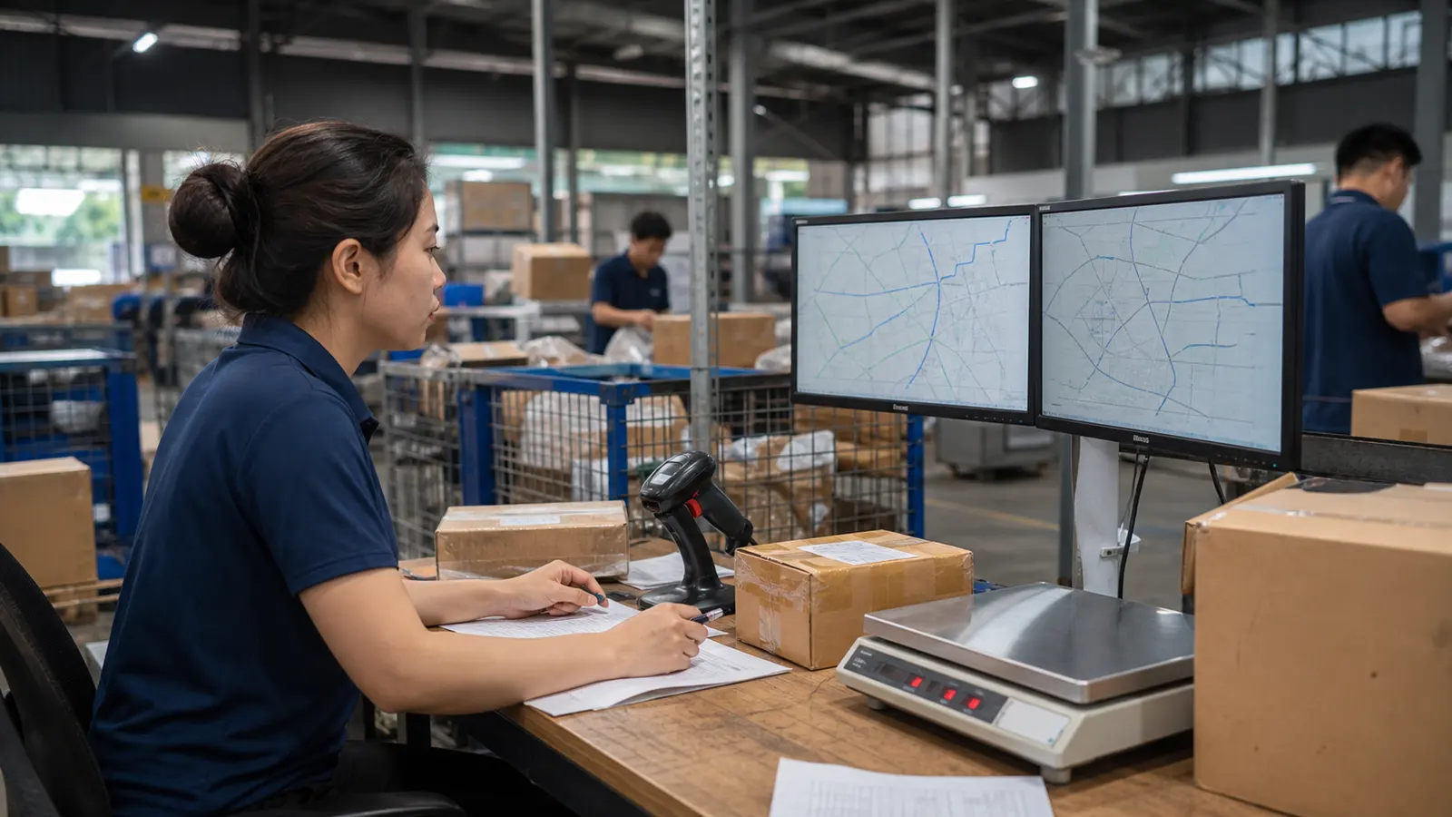 quy trình chuyển phát nhanh tại bàn điều phối